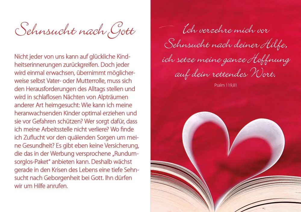 Grussheft mit Briefumschlag Herzliche Grüsse