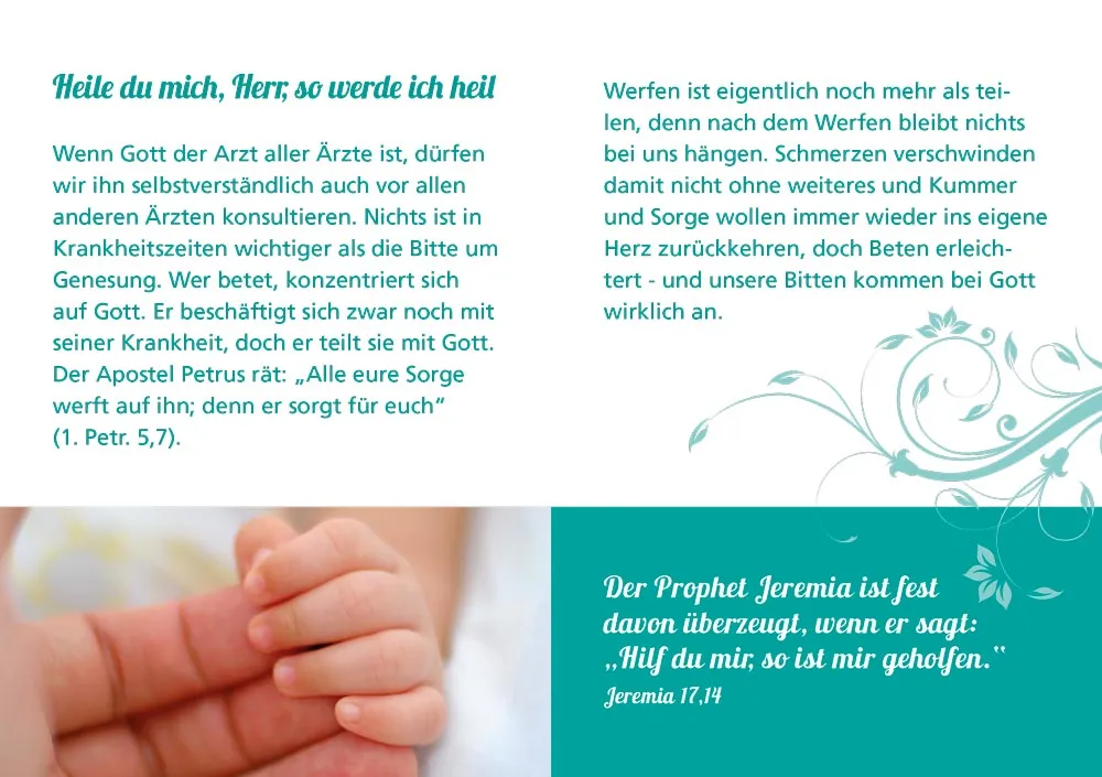 Grussheft mit Briefumschlag Bei dir finde ich Zuflucht