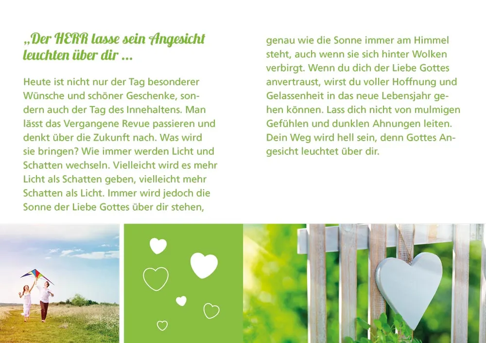 Grussheft mit Briefumschlag Der Herr segne dich