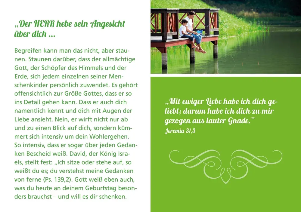 Grussheft mit Briefumschlag Der Herr segne dich