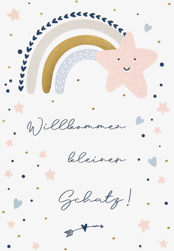 Doppelkarte Sternschnuppe