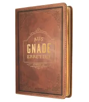 Notizbuch - Aus Gnade errettet - Kunstleder braun Notizbuch - Aus Gnade errettet - Kunstleder braun