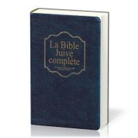 Bible Juive complète - couverture souple bleue marine, fibrocuir, tranche or et onglets