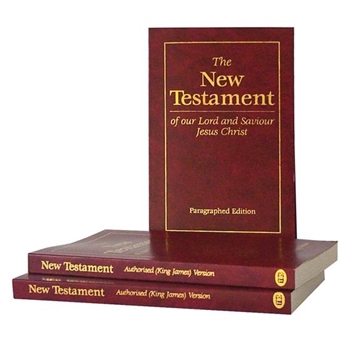 Anglais, Nouveau Testament, Paragraphed - Rouge