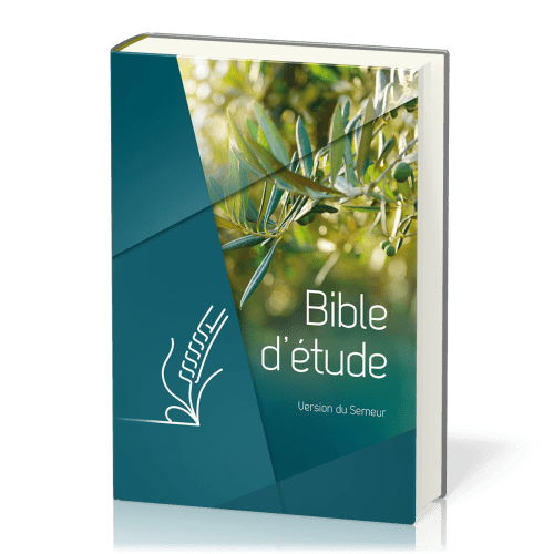 Bible d'étude Semeur 2015 - couverture rigide verte, olivier, tranche blanche