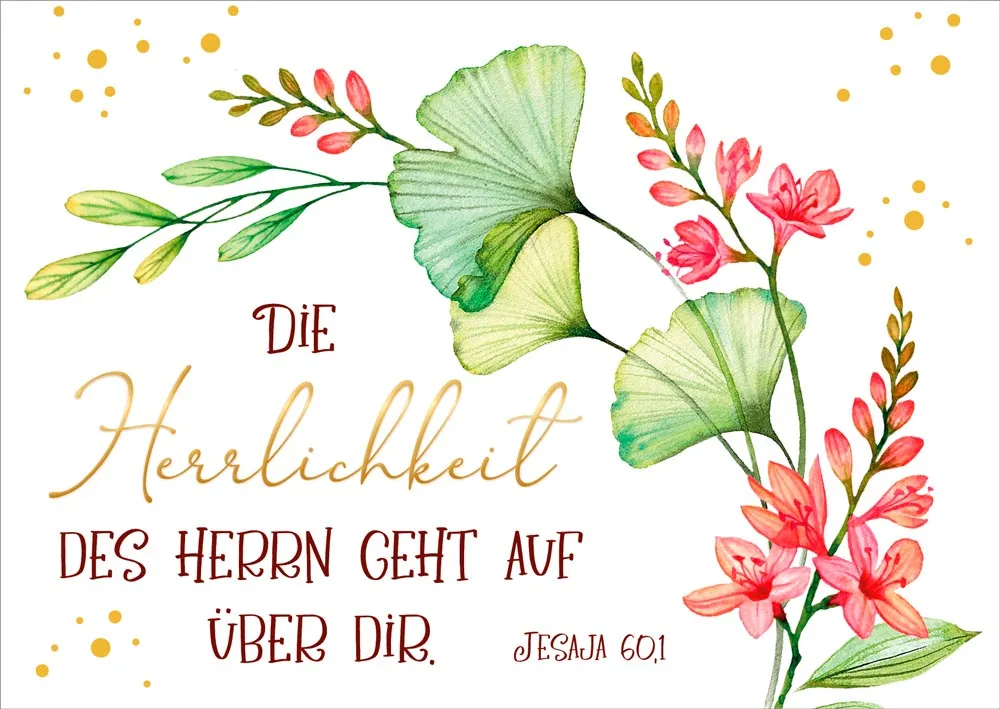 Postkarte Herrlichkeit Lovely - 10 Stück pro Päckchen