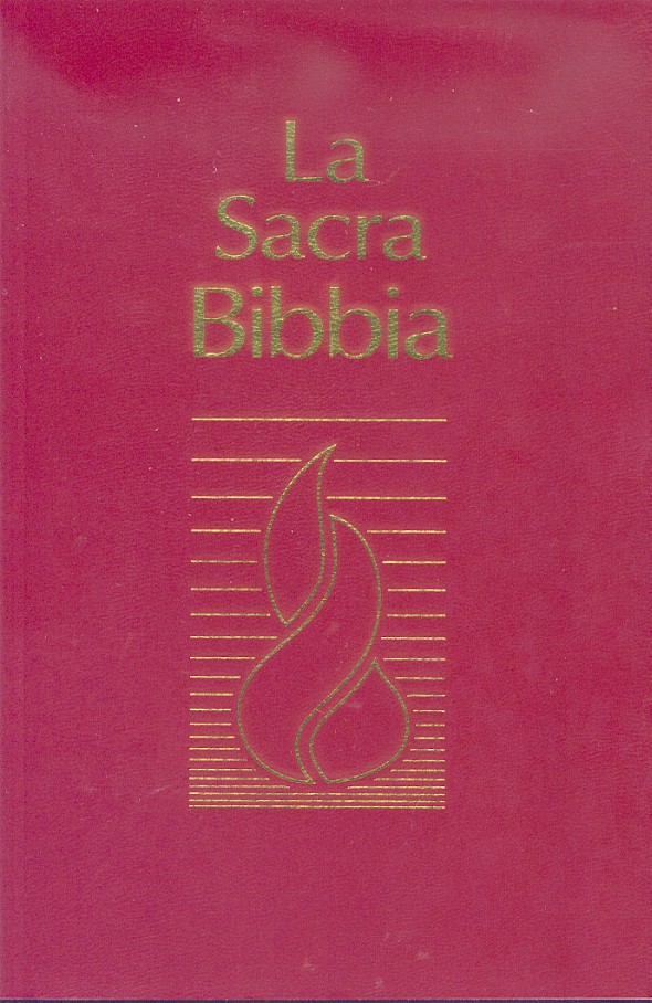 ITALIEN, BIBLE N.R. BROCHE GRENAT