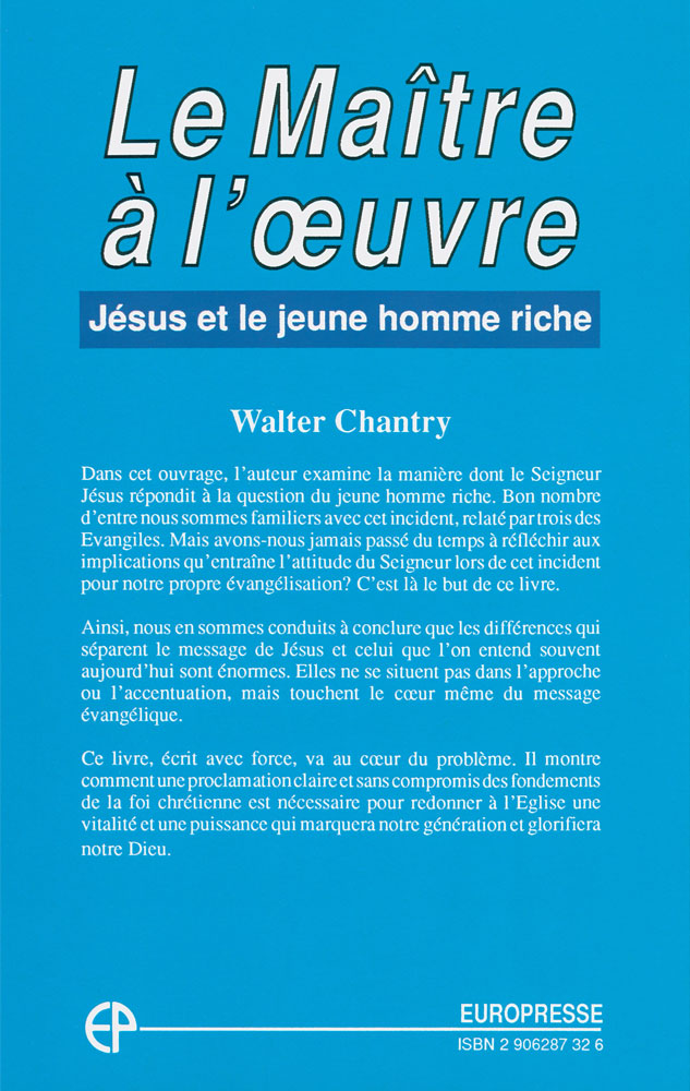 Maitre à l'œuvre (Le) - Jésus et le jeune homme riche