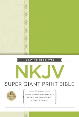 Anglais, Bible New King James Version, très grands caractères, cartonnée