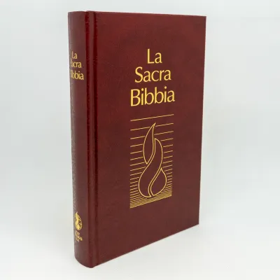 Italien, Bible Nuova Riveduta - reliée grenat