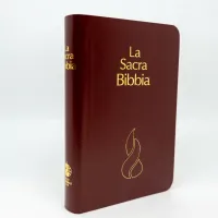 Italien, Bible Nuova Riveduta - miniature, fibro grenat, tranche or